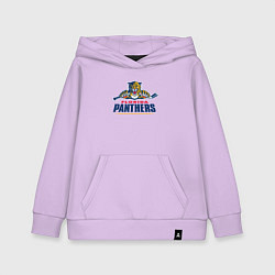 Толстовка детская хлопковая Florida panthers - hockey team, цвет: лаванда