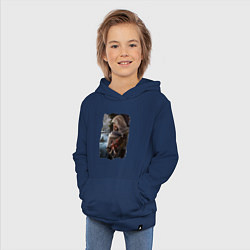 Толстовка детская хлопковая Assassins Creed Mirage Асасин Крид Мираж, цвет: тёмно-синий — фото 2