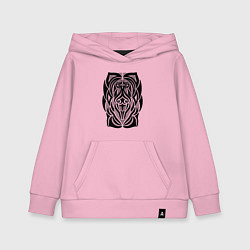 Толстовка детская хлопковая Tribal Abstract Mask, цвет: светло-розовый