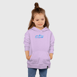 Толстовка детская хлопковая CS2 blue logo, цвет: лаванда — фото 2