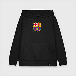 Толстовка детская хлопковая Barcelona fc sport, цвет: черный