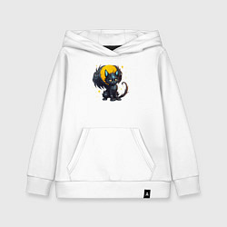 Толстовка детская хлопковая Cat dragon, цвет: белый