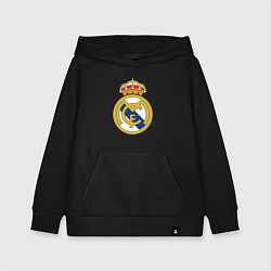 Толстовка детская хлопковая Real madrid fc sport, цвет: черный