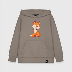 Толстовка детская хлопковая Милый лисёнок, цвет: утренний латте