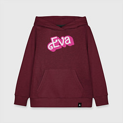 Толстовка детская хлопковая Eva -retro barbie style, цвет: меланж-бордовый
