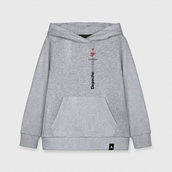 Толстовка детская хлопковая Depeche Mode - Роза Violator, цвет: меланж
