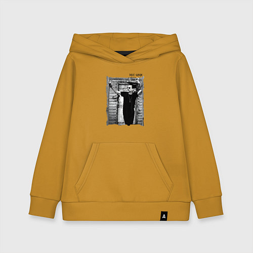 Детская толстовка-худи Depeche Mode - Dave Gahan by Anton Corbijn / Горчичный – фото 1