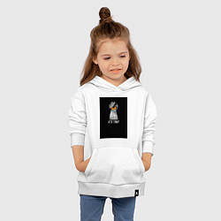 Толстовка детская хлопковая Кто там?, цвет: белый — фото 2