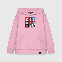 Толстовка детская хлопковая Jordan plays, цвет: светло-розовый