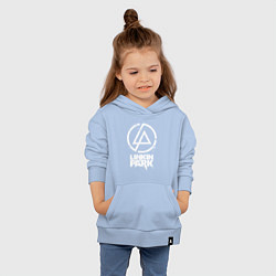 Толстовка детская хлопковая Linkin Park - white, цвет: мягкое небо — фото 2