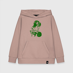 Толстовка детская хлопковая Go Celtics, цвет: пыльно-розовый