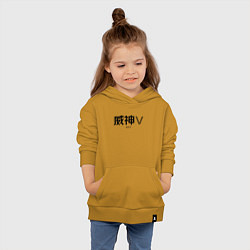 Толстовка детская хлопковая WayV logo, цвет: горчичный — фото 2