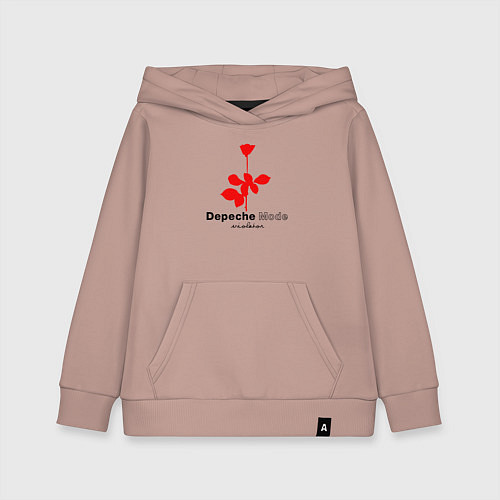 Детская толстовка-худи Depeche Mode - Violator album logo / Пыльно-розовый – фото 1
