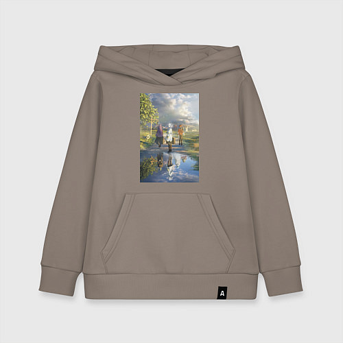 Детская толстовка-худи Фрирен провожающая в путь / Утренний латте – фото 1