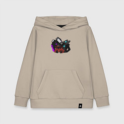 Толстовка детская хлопковая Камерамен ТВ мен м Спикермен, цвет: миндальный