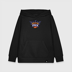 Толстовка детская хлопковая Phoenix Suns fire, цвет: черный