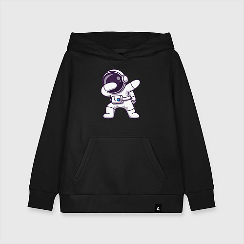 Детская толстовка-худи Космонавт dab / Черный – фото 1
