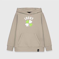 Толстовка детская хлопковая Lucky day, цвет: миндальный