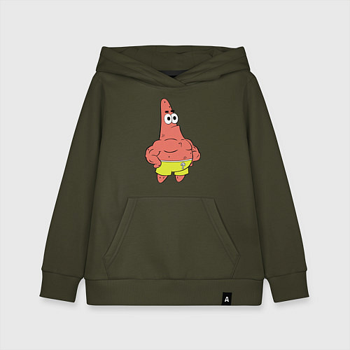 Детская толстовка-худи Звезда - Патрик / Хаки – фото 1