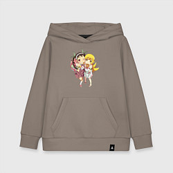 Толстовка детская хлопковая Улитка и вампир - Monogatari, цвет: утренний латте