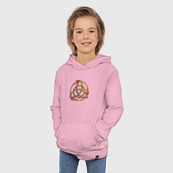 Толстовка детская хлопковая Кельтский узел, цвет: светло-розовый — фото 2