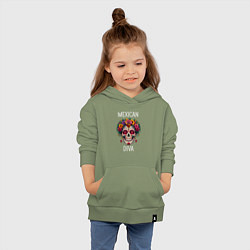 Толстовка детская хлопковая Мексиканская дива, цвет: авокадо — фото 2