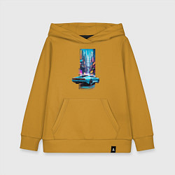Толстовка детская хлопковая Сайгон 2082, цвет: горчичный