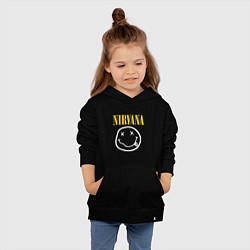 Толстовка детская хлопковая Nirvana original, цвет: черный — фото 2