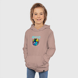 Толстовка детская хлопковая Ministry - Hopium for the masses, цвет: пыльно-розовый — фото 2