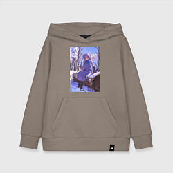 Толстовка детская хлопковая Фрирен эльф, цвет: утренний латте