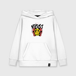 Толстовка детская хлопковая Счастливый вайб, цвет: белый