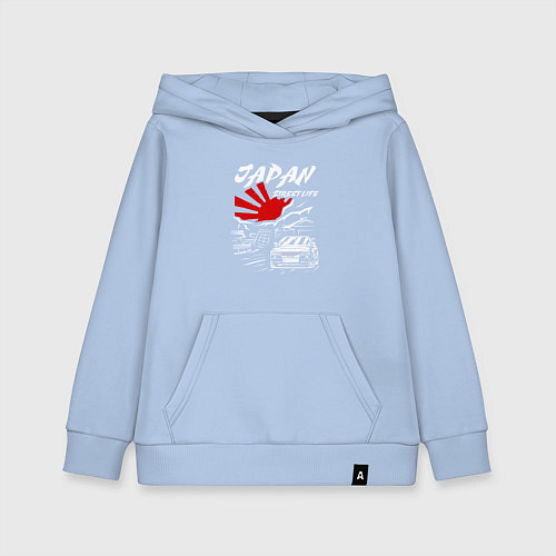 Детская толстовка-худи Jupan street life mitsubishi lancer / Мягкое небо – фото 1