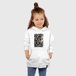 Толстовка детская хлопковая Ван-Пис Луффи Монки Д, цвет: белый — фото 2