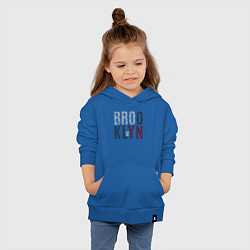 Толстовка детская хлопковая NYC Brooklyn, цвет: синий — фото 2