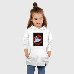 Толстовка детская хлопковая Гуррен-Лаганн Камина братан, цвет: белый — фото 2