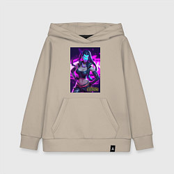 Толстовка детская хлопковая League of Legends Akali Kda, цвет: миндальный