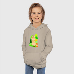 Толстовка детская хлопковая Кричит суслик, цвет: миндальный — фото 2