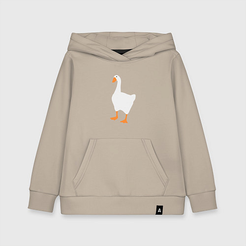 Детская толстовка-худи Untitled goose game honk / Миндальный – фото 1
