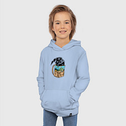 Толстовка детская хлопковая Космос в рюкзаке, цвет: мягкое небо — фото 2