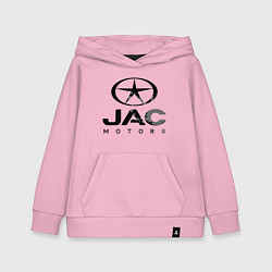 Толстовка детская хлопковая Jac - motors, цвет: светло-розовый