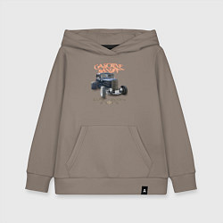 Толстовка детская хлопковая Старый хотрод, цвет: утренний латте