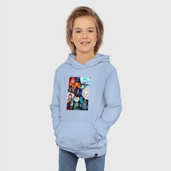 Толстовка детская хлопковая Re:Zero Субару Нацуки, цвет: мягкое небо — фото 2