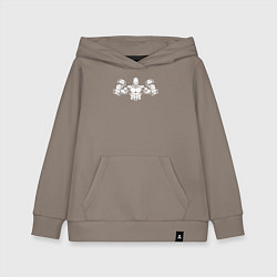 Толстовка детская хлопковая Power gym, цвет: утренний латте