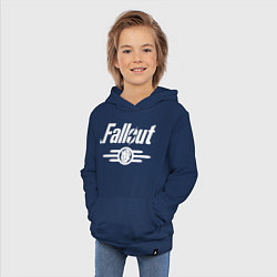 Толстовка детская хлопковая Fallout - vault 33, цвет: тёмно-синий — фото 2