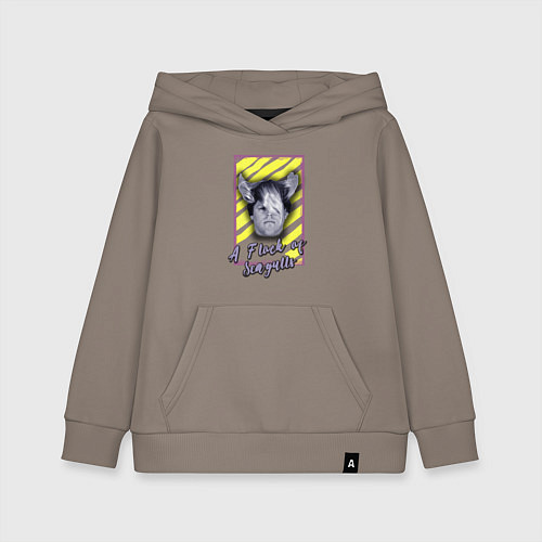 Детская толстовка-худи A flock of seagulls band / Утренний латте – фото 1