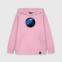 Толстовка детская хлопковая Тардис в космическом пространстве, цвет: светло-розовый
