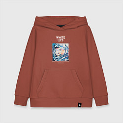 Толстовка детская хлопковая White Lies - Big TV new merch, цвет: кирпичный