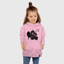 Толстовка детская хлопковая Только смелым покоряются моря, цвет: светло-розовый — фото 2