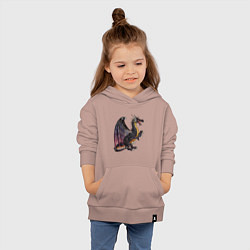 Толстовка детская хлопковая HOMM3 Black Dragon, цвет: пыльно-розовый — фото 2