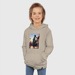 Толстовка детская хлопковая Монолог фармацевта Маомао во дворце, цвет: миндальный — фото 2